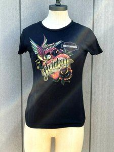 Ladies Harley Davidson T-Shirt Sz Sm  Panama City Beach Fl 2015 Rose & Sparrow